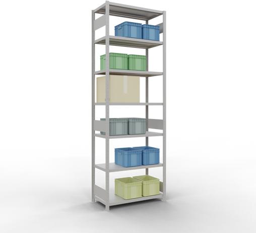 Actual product image Schulte Lagertechnik MULTIplus330 basic racking system with length ledgers