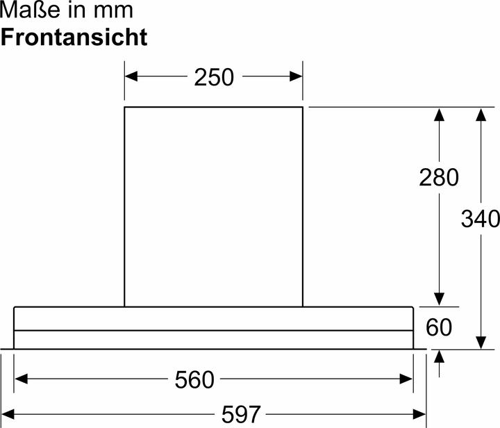 Produktbild Bosch Hausgeräte DBB67AM60 (Unterbauhaube)