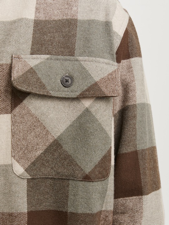 Image du produit Jack & Jones Jprraymond Melange Check Ls Overshirt Sn (L)