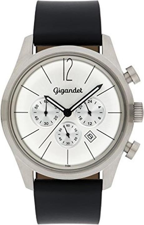 Produktbild Gigandet Analoge Herrenuhr mit Lederarmband und Chronograph, wasserdicht 50 m
