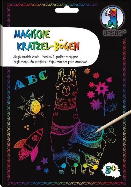 Ursus Bastelset Kratzbilder Uni A5