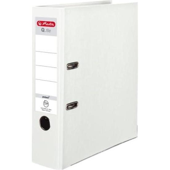 Herlitz Ordner A4 8 cm PP weiss Q-Datei (A4, 80 mm) (41377388)