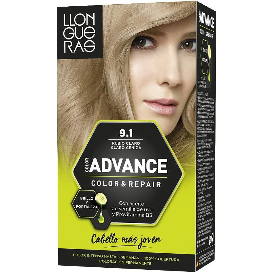 Llongueras, Haarfarbe, COLOR ADVANCE #9,1-rubio claro claro ceniza (9.1)
