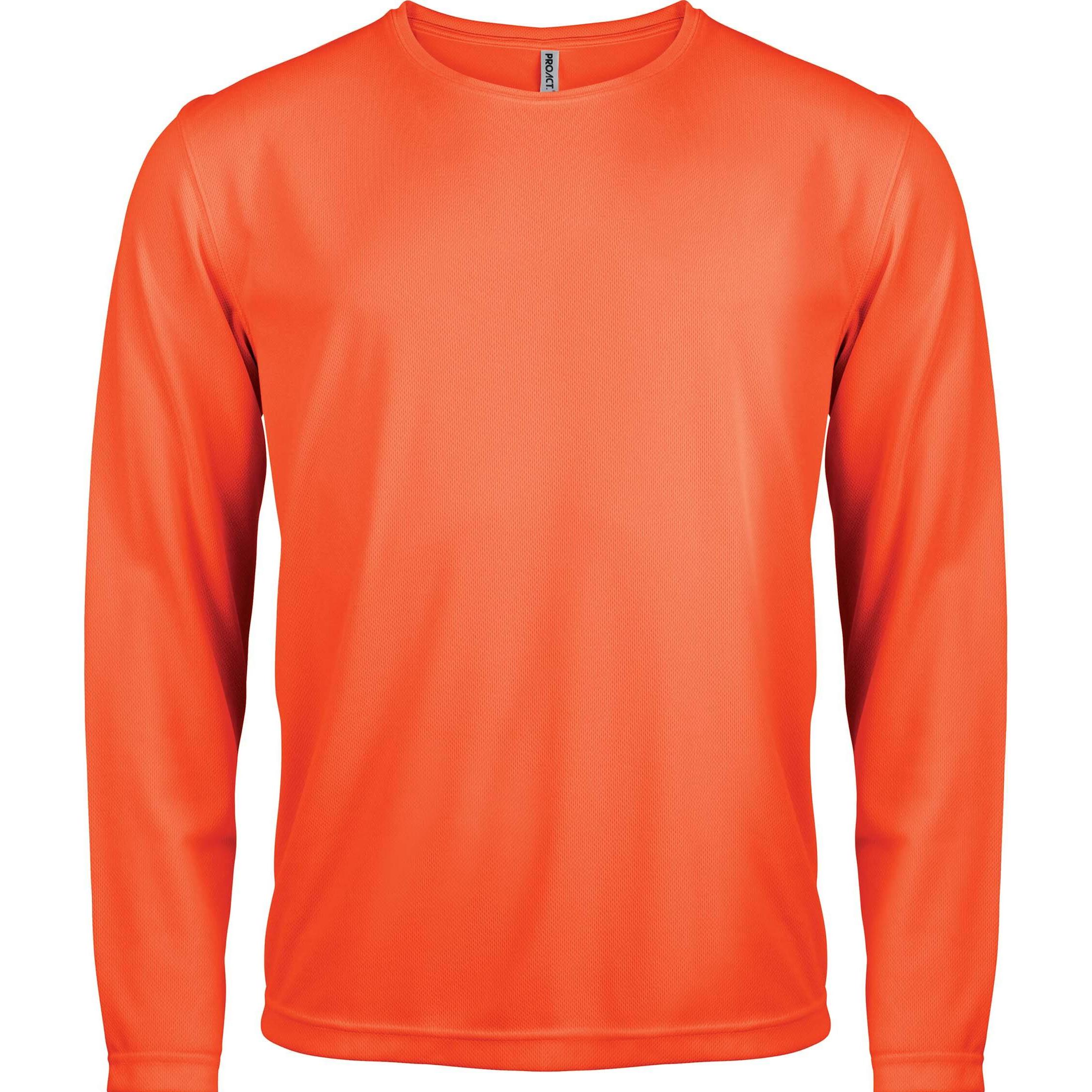 Proact, Herren, Sportshirt, Langarm Sport T-Shirt (M), Orange, M