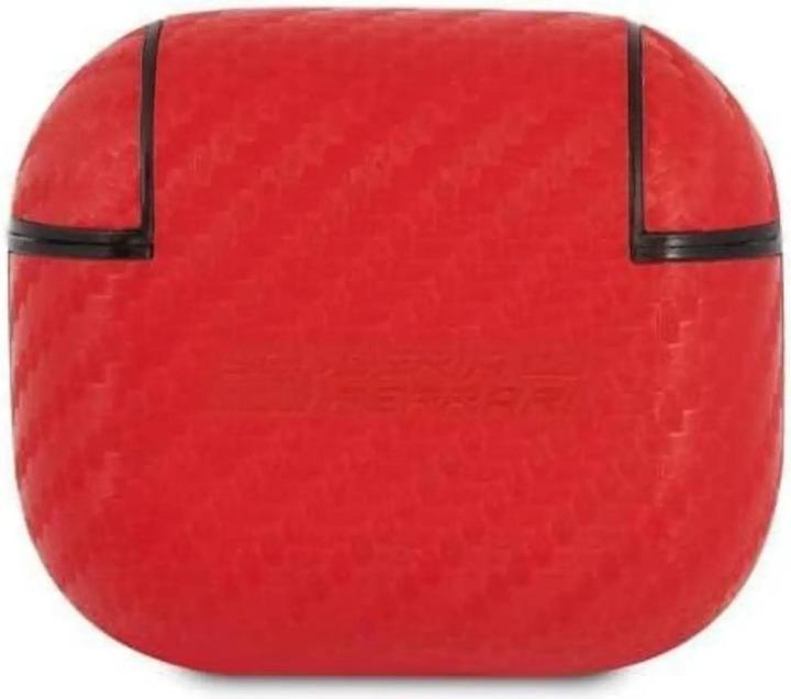 Actual product image Ferrari FESA3CARE AirPods 3 cover czerwony/red On Track PU Carbon