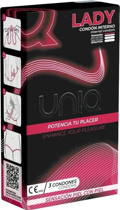 Uniq - Lady Condom Latex Free Female Condoms With Garter Belt 3 Units (3 pcs)