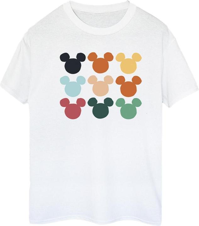 Immagine prodotto Disney Mickey Mouse Heads Square Maglietta Ampia Donna (XXL)