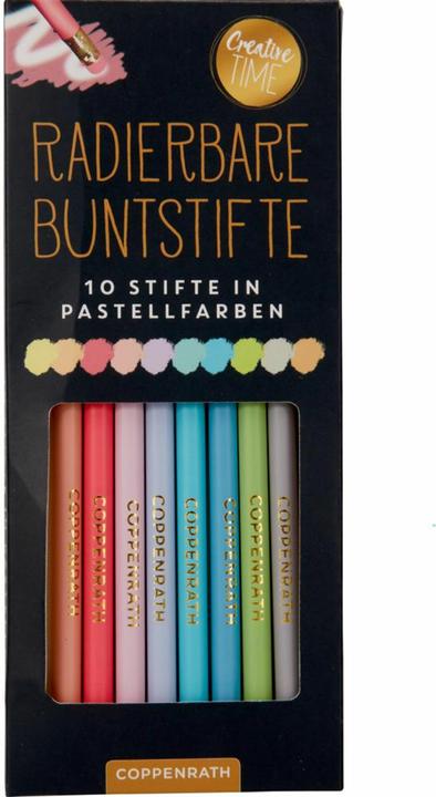 Image du produit Crayons de couleur effaçables - Couleurs pastel (10x)