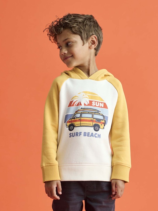 Immagine prodotto Vertbaudet Jungen Kapuzensweatshirt mit Surfer-Print (86)