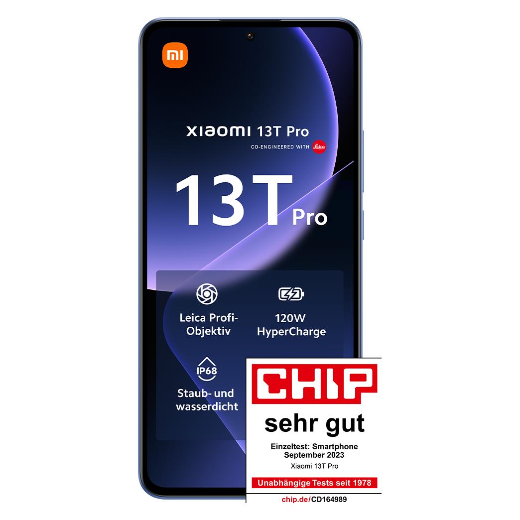 Xiaomi 13T Pro (256 GB, Alpine blue, 6.67", Dual SIM, 5G), Smartphone, Blau