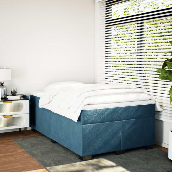 Actual product image vidaXL Bo x spring bed with mattress 120 x 190 cm velvet (120 x 190 cm)