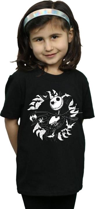 Produktbild Disney Nightmare Before Christmas Jack Bat Circle TShirt Mädchen (128)