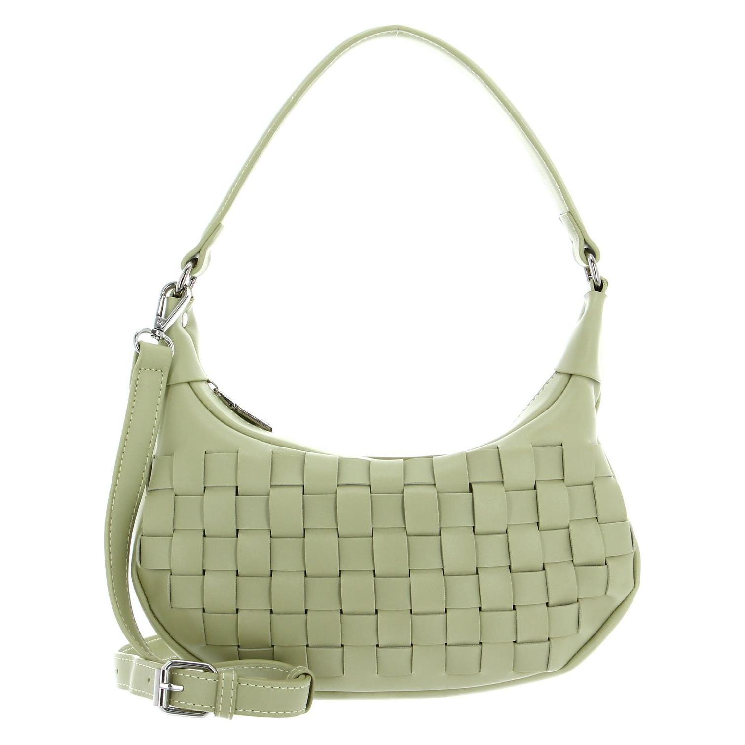 Seidenfelt, Damen, Handtasche, Malilla Halfmoon Hobo Bag, Grün
