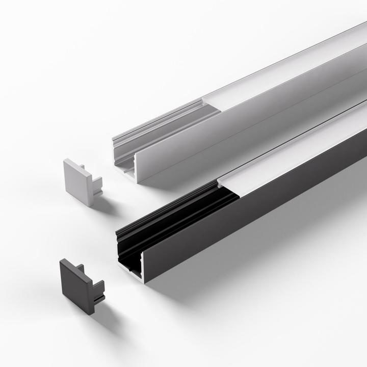 Produktbild Halemeier Channelline U Alu opal 10er Set L=3000 Alu-und Abdeckprofil