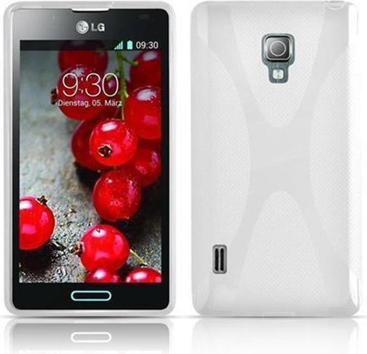 Actual product image Cadorabo TPU X-Line Cover (LG Optimus L7 II)