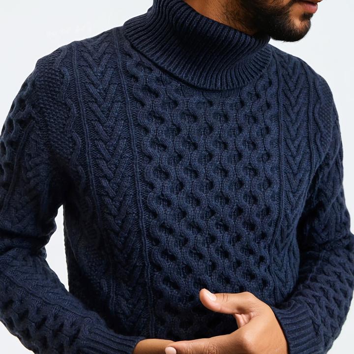 Immagine prodotto La Redoute Collections Maglia a collo alto in maglia a cavi (M)