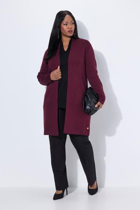 Produktbild Ulla Popken Strickjacke, lange, offene Form, weicher Feinstrick (50, 52)