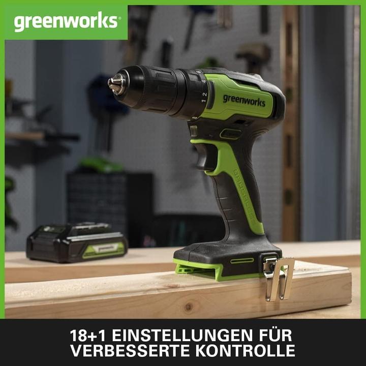 Produktbild Greenworks GD24DD60 cordless screwdriver / drill