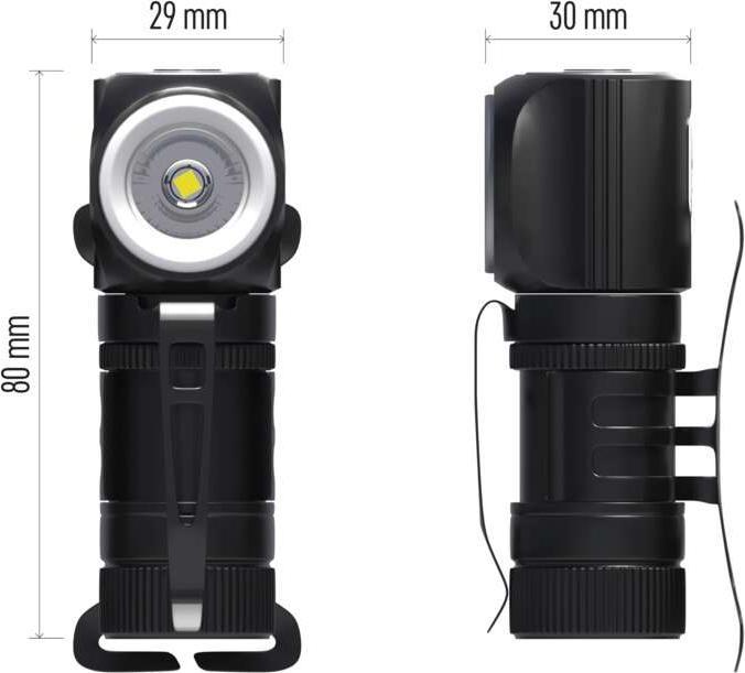Actual product image Emos LED Rechargeable Headlamp, 500 lm, 120 m, Li-Ion 800 mAh (500 lm)