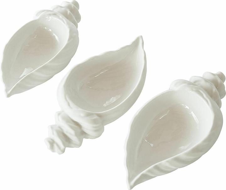 Loberon Schale 3er Set Portavin weiss