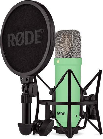 Actual product image RØDE NT1 Signature Green Microphone Green with pop screen
