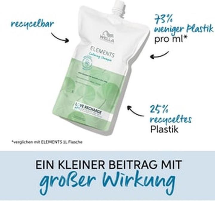 Wella Elements Calming Shampoo (1000 ml, Flüssiges Shampoo)