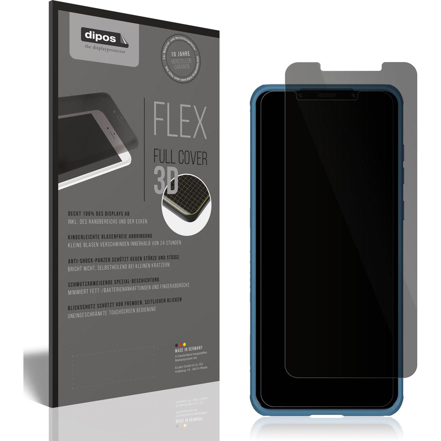 Dipos Blickschutzfolie 2-Way Anti-Shock (2 Stück, Huawei Mate 50 Pro), Smartphone Schutzfolie, Transparent