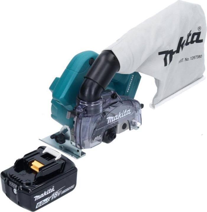 Produktbild Makita DCC 500 G1 Akku Diamantschneider 18 V 125 mm Brushless + 1x Akku 6,0 Ah - ohne Ladegerät (Exzenterschleifer)