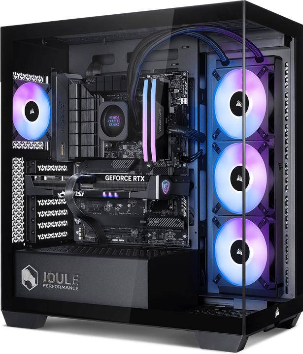 Actual product image Joule Performance High End Gaming PC RTX5070 R7 32GB 1TB L1135291 (AMD Ryzen 7 9800X3D, 32 GB, 1000 GB, GeForce RTX 5070)