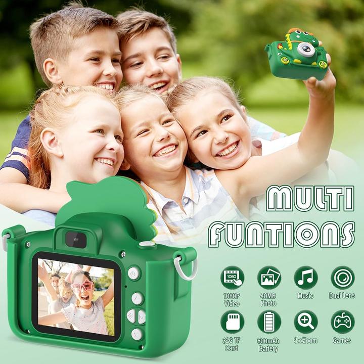 Actual product image Aissom Kinderkamera im Dinosaurierdesign