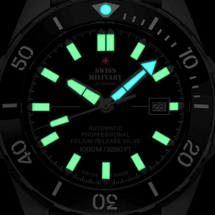 Produktbild Swiss Military SMA34092.01 Automatik Diver 45mm 100ATM (Analoguhr, 45 mm)