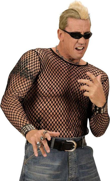 Produktbild Widmann 80s / PUNK / ROCKER Netzshirt - Schwarz, XL/XXL (XL, XXL)
