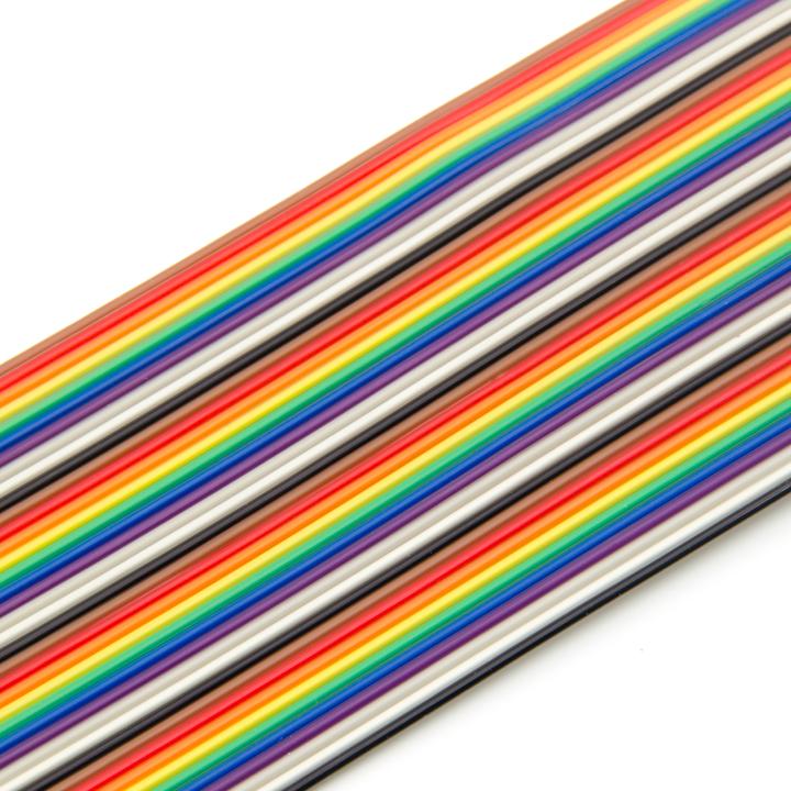 Actual product image Purecrea Flat cable IDC FC Rainbow 40p 28AWG