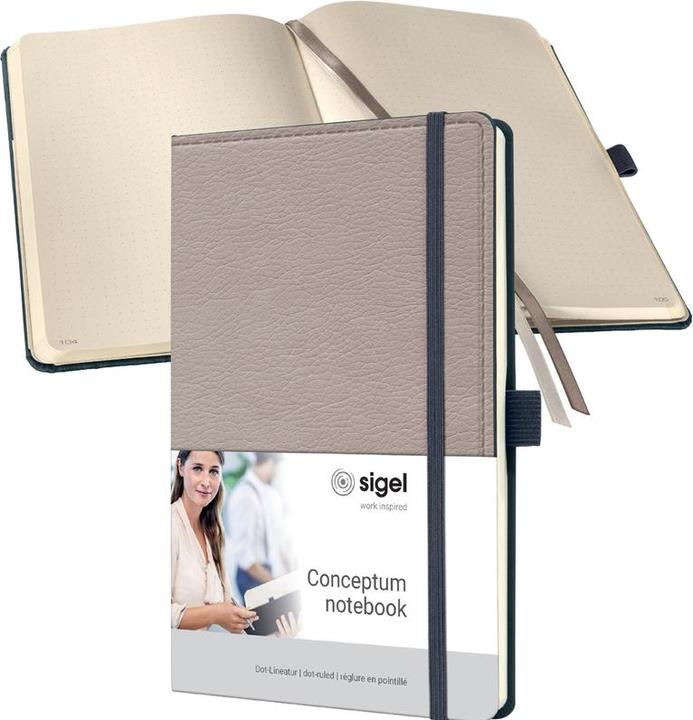 Actual product image Sigel Notebook Conceptum Hardcover - Design Casual (135 x 203 mm, Dotted, Hardcover)