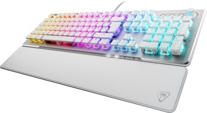 Actual product image Turtle Beach - Clavier de jeu mécanique RGB Filaire Vulcan II Blanc - Disposition Azerty FR (FR, Cable)