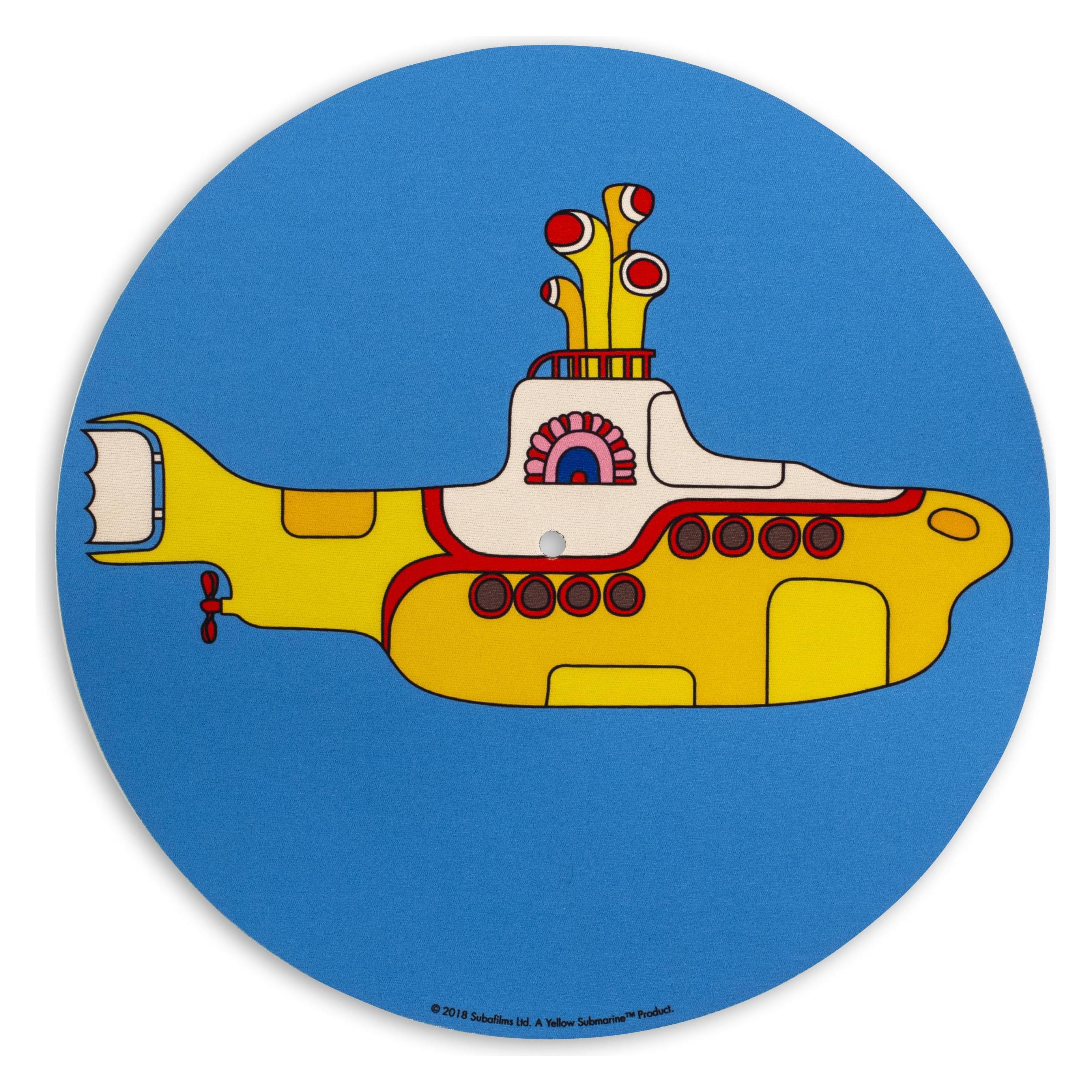 Pro-Ject Filzmatte The Beatles Yellow Submarine (Plattenteller), Plattenspieler Zubehör, Blau