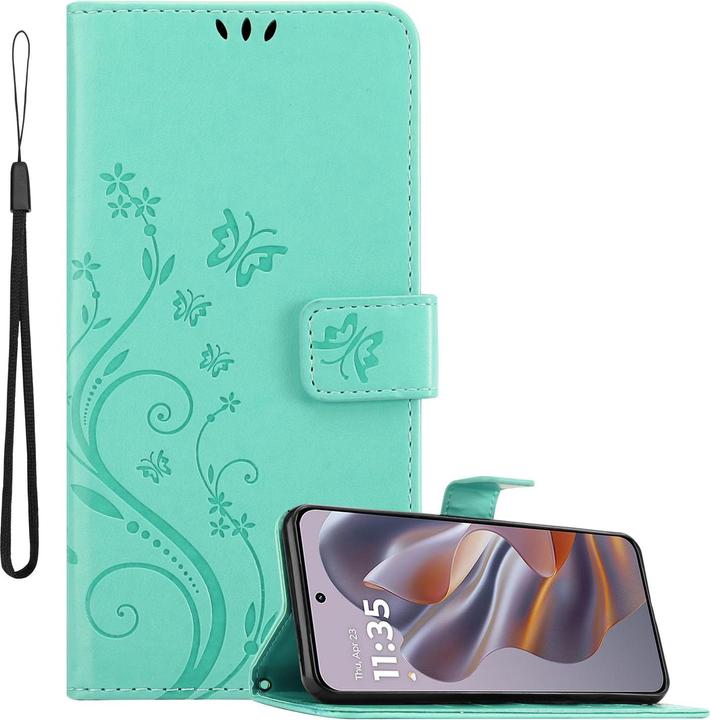 Produktbild Cadorabo Hülle für Motorola Moto Edge 50 Neo mit Blumen Muster (Motorola Moto Edge 50)