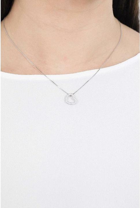 Actual product image Amen Original silver necklace with Love CLHE2 zircons (L) (925 silver)