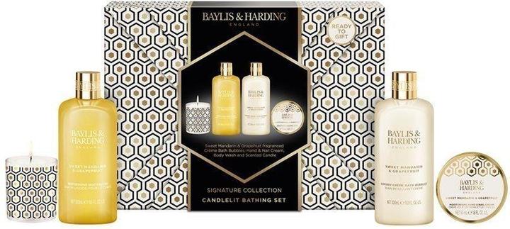 Image du produit Baylis & Harding Collection Signature Mandarine & Pamplemousse Douceur Set de bain à la bougie (Set soin du corps)