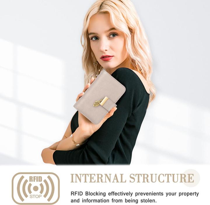 Produktbild Only-Bags.Store Ledergeldbörse Geldbörse mit vielen Fächern Brieftasche mit RFID-Schutz 18 Kartenfächer Geldbörsen