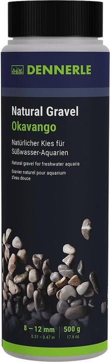 Dennerle Ghiaia naturale Okavango, 8-12mm, 500g (Piriti, Pietra)