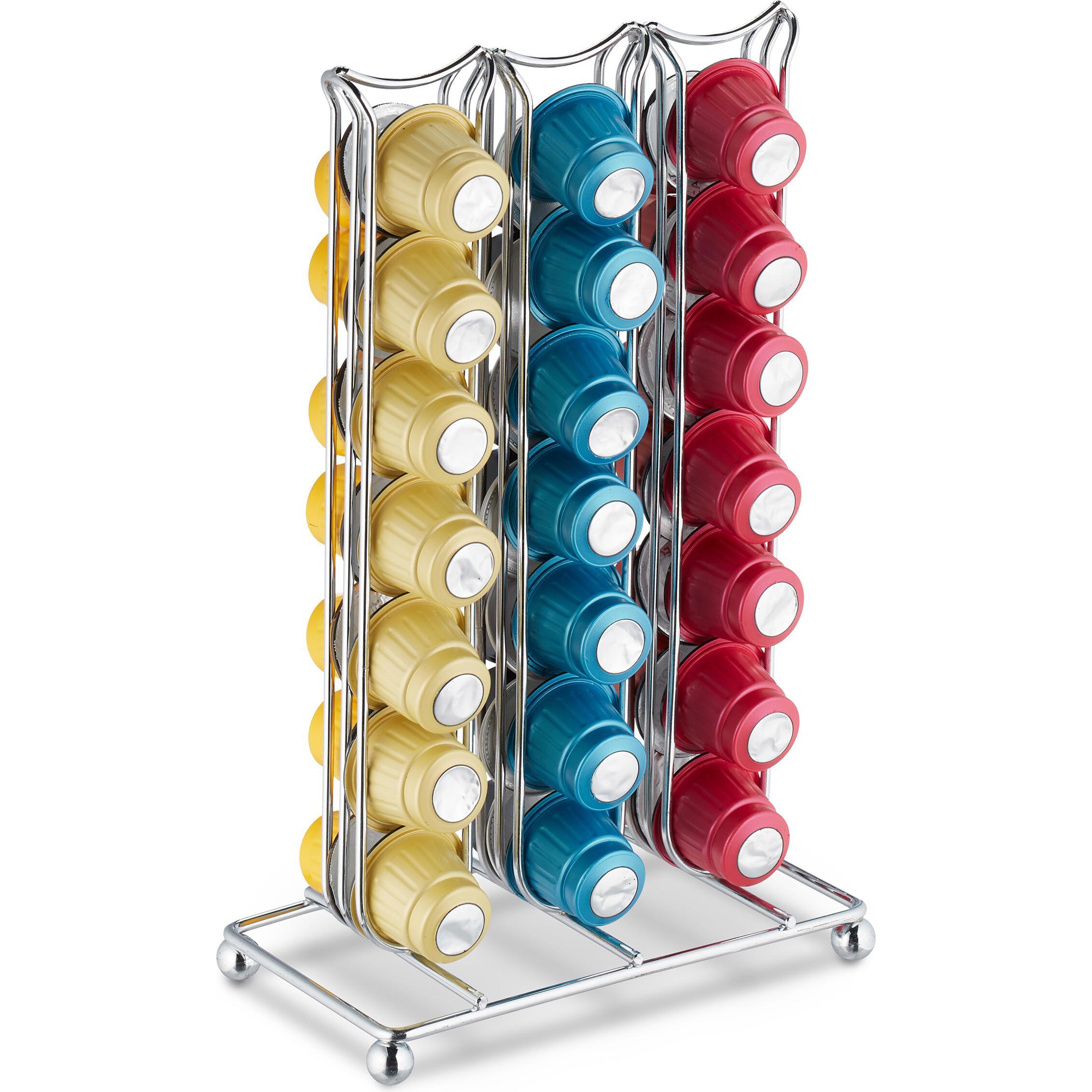 Thumbnail - Relaxdays Kapselhalter, Zubehör Kaffeemaschinen, Silber