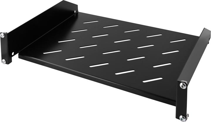 Actual product image Deltaco 19 fixed shelf 2u 350mm depth for 600 800x600 cabinets m