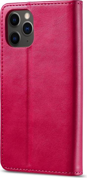 Image du produit Ueli Express iPhone 12 / iPhone 12 Pro Livre Etui en cuir véritable avec porte-carte Rose (Apple iPhone 12 Pro, Apple iPhone 12)