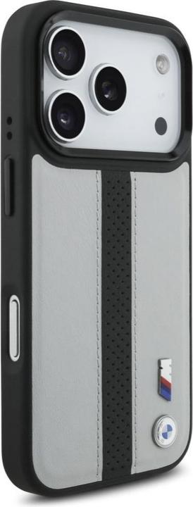 Immagine prodotto BMW Case M Perforated Stripe Logo MagSafe for iPhone 17 Pro gray (Apple iPhone 17 Pro)