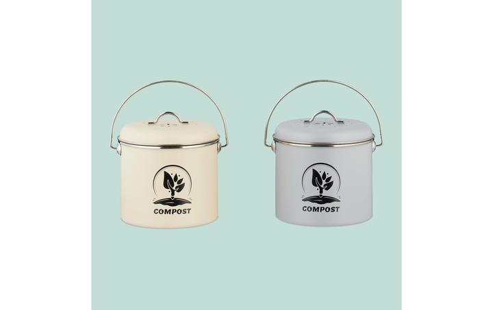 Produktbild Relaxdays Runder Komposteimer Küche 3,5 Liter (3.50 l)