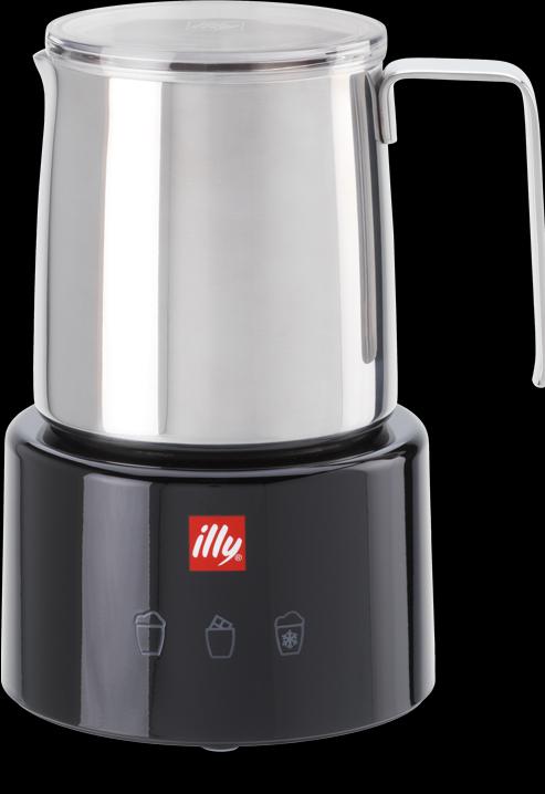 Productafbeelding Illy - Melkemmer zwart/RVS (25 cl)