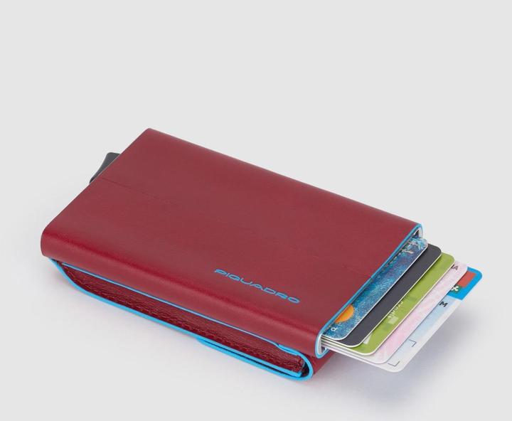 Actual product image Piquadro Blue Square - Credit card holder with outside pocket