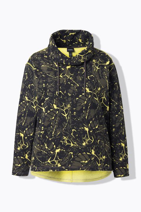 Produktbild Ulla Popken Sweatshirt, Schmetterlinge, Stehkragen, Langarm (46, 48)