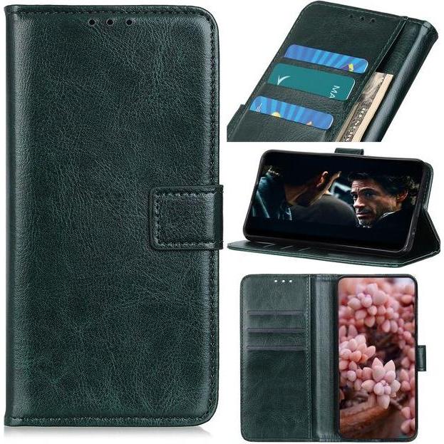 Thumbnail - MU Classic Crazy Horse III Leder Bookcover Series (Honor 30 Pro+, Honor 30 Pro), Smartphone Hülle, Grün